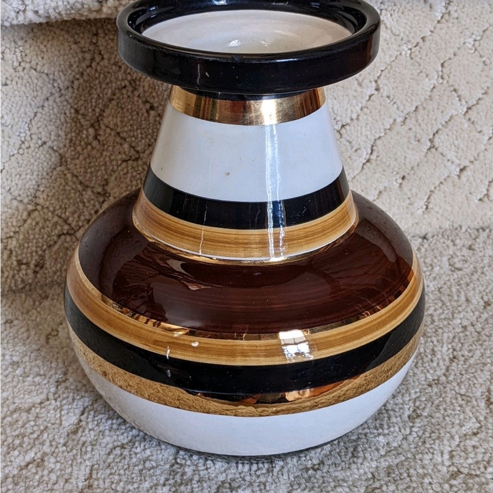 Rosenthal Netter Mid Century Modern MCM Bitossi Italy Ceramic Vase ~ Aldo Londi - Picture 1 of 8